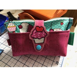 Cupcake Snap Tab Snack Bag